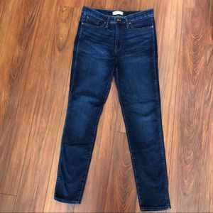 Madewell jeans 10” high rise skinny